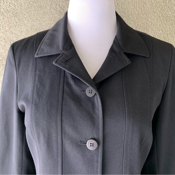 “DKNY” Black Wool Blend Jacket size 6 - Picture 6 of 14